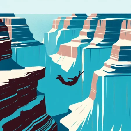 Terjun Bebas di Ngarai Grand Canyon