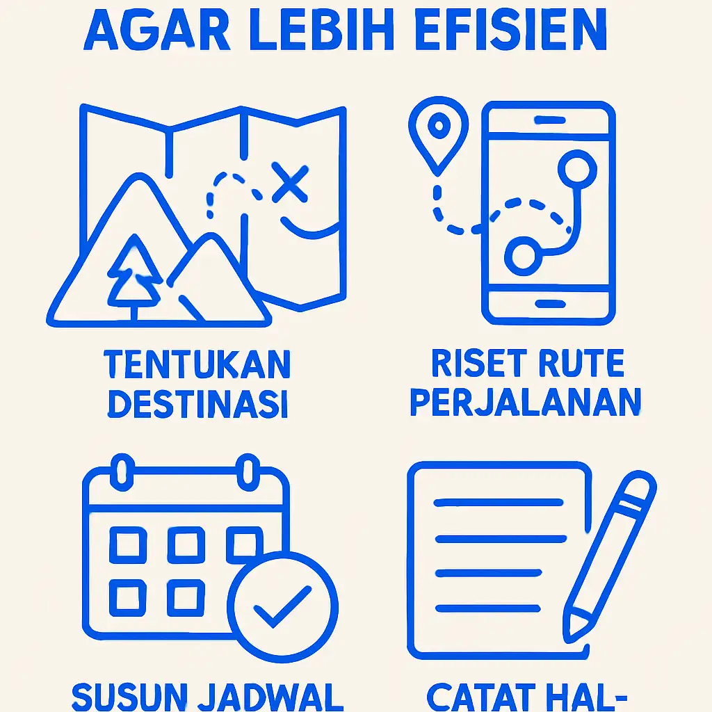 Tips Menyusun Itinerary Perjalanan Alam agar Lebih Efisien